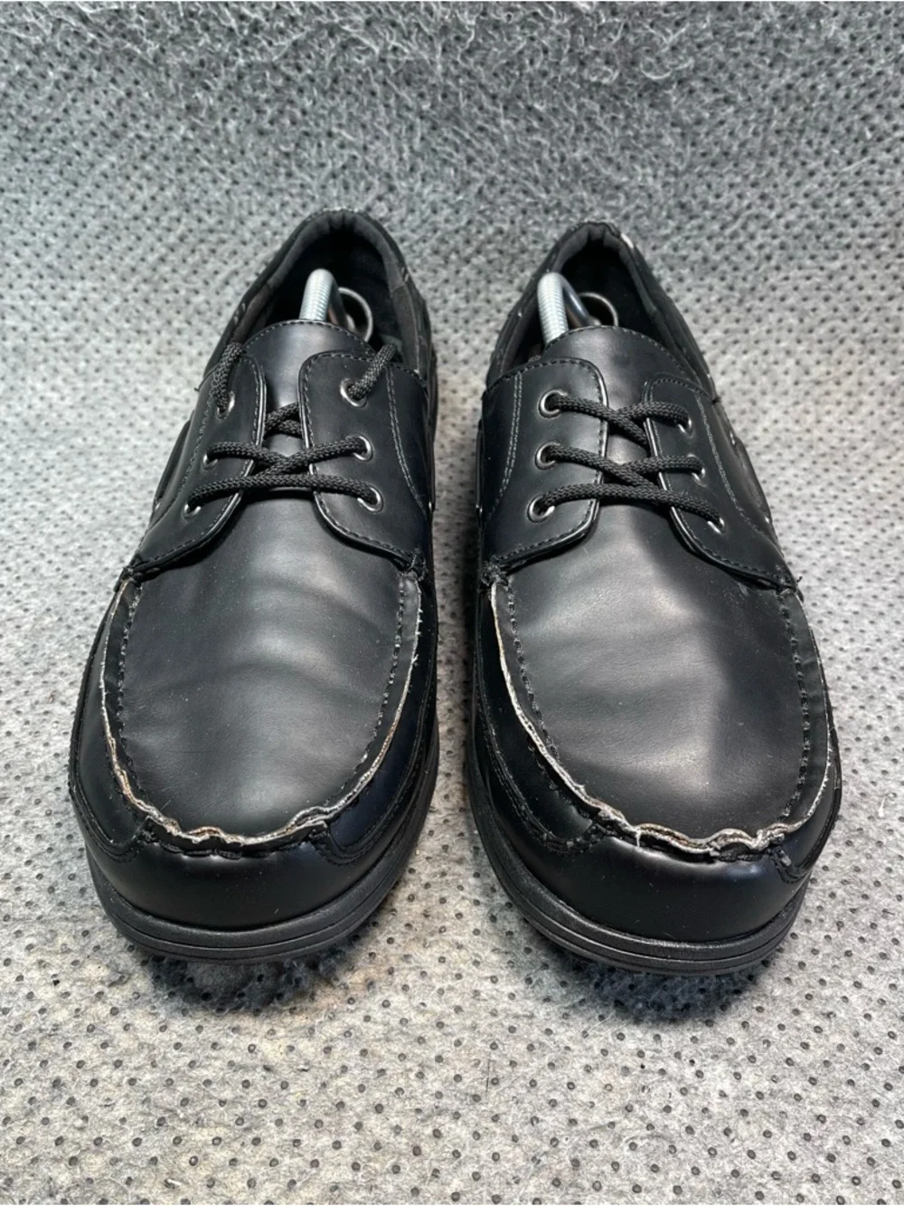 Safe T Step Black Leather Wide Shoes Size 13 Men’s